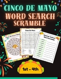 Cinco De Mayo Word search, Puzzle, Word Scramble worksheet