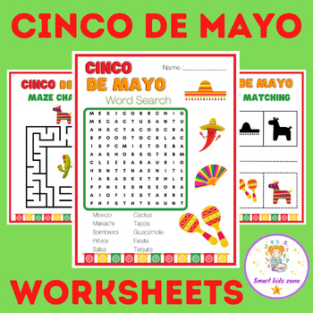 Cinco De Mayo Worksheets | Cinco De Mayo Activities | Cinco De Mayo Games