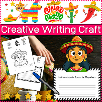 Preview of Cinco De Mayo Writing Craft - Writing Prompts - Best Writing Craft Mexican Girl