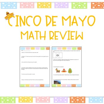 Preview of Cinco de Mayo 4th and 5th grade Math Review