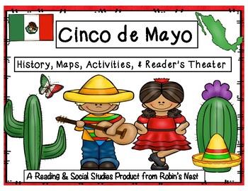 Preview of Cinco de Mayo Activities, Maps, Informational Reading, & Craftivity!