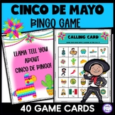 Cinco de Mayo Activities Bingo Cards Printable PDF Mexico 