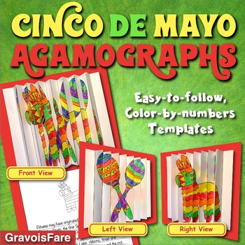 Cinco de Mayo Color by Number Activities for Holiday Fun (6 Free)