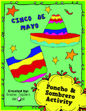 Cinco de Mayo Activity (Coloring Poncho & Sombrero)