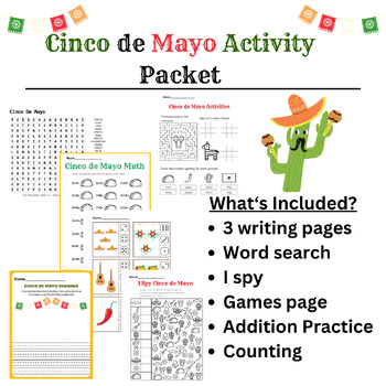Preview of Cinco de Mayo Activity Packet