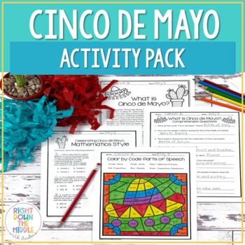 Cinco de Mayo Activity Packet by Right Down the Middle with Andrea