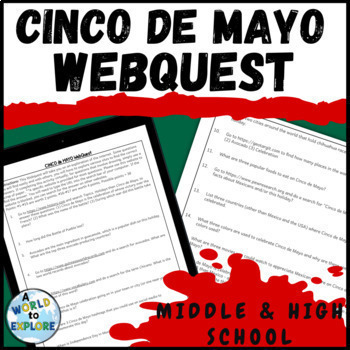 Preview of Cinco de Mayo Activity WEBQUEST 