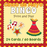 Cinco de Mayo BINGO & Memory Matching Card Game Activity