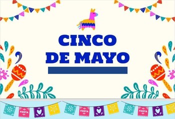 Preview of Cinco de Mayo Bilingual English/Spanish Google Slides Presentation