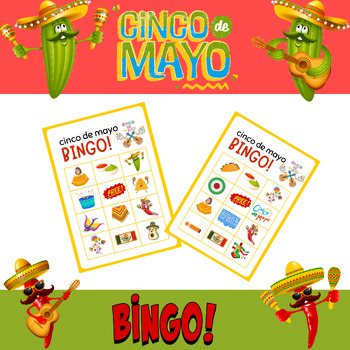 Preview of Cinco de Mayo Bingo Worksheet