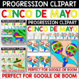 Cinco de Mayo COLOR BY CODE Progression Clipart BUNDLE