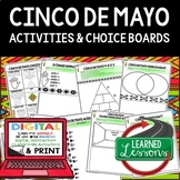 Cinco de Mayo Activities, Choice Board, Interactive Notebo