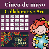 Cinco de Mayo Collaborative Poster Activity Coloring Page 