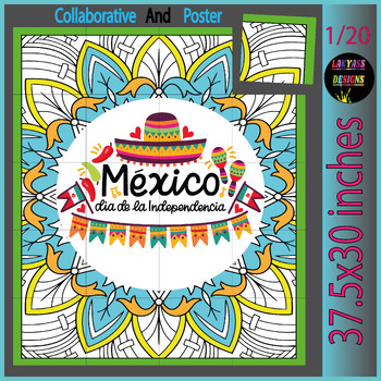 Preview of Cinco de Mayo Collaborative Poster Activity | Great Bulletin Board Display