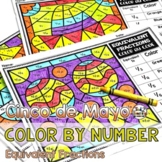 Cinco de Mayo Coloring Pages Equivalent Fractions Color by Number
