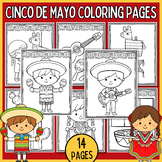 Cinco de Mayo Coloring Pages, Mexican Fiesta Hispanic Heri
