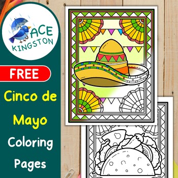Preview of Cinco de Mayo Coloring Pages | Printable, NO PREP