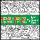 Cinco de Mayo Coloring Pages : With Questions for Kids!