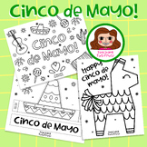 Cinco de Mayo Coloring Pages (by TeachingTutifruti)