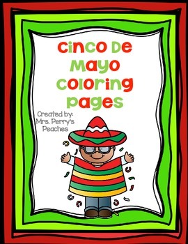Preview of Cinco de Mayo Coloring Sheets