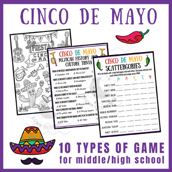 Preview of Cinco de Mayo fun independent reading Activities Unit Sub Plans Early finishers