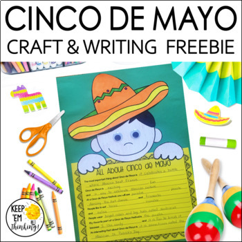 Preview of Cinco de Mayo Craft FREEBIE Activities