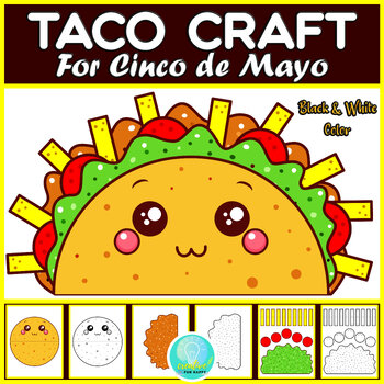 Preview of Cinco de Mayo Craft, Taco Craft, Cinco de Mayo Bulletin Board, Build a Taco