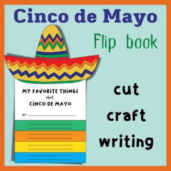 Preview of Cinco de Mayo Craft Writing Activities Flip book