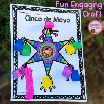Preview of Cinco de Mayo Craft Activity | Mexico Country Study Facts for End of the Year