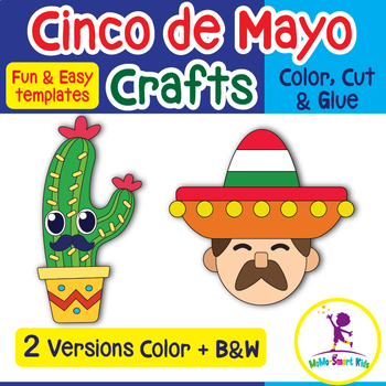 Preview of Cinco de Mayo Crafts: Cactus & Mariachi | Fun Activities of May | Mexico Culture
