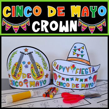 Preview of Cinco de Mayo Crown Craft | Cinco de Mayo Hat | Cinco de Mayo Activities