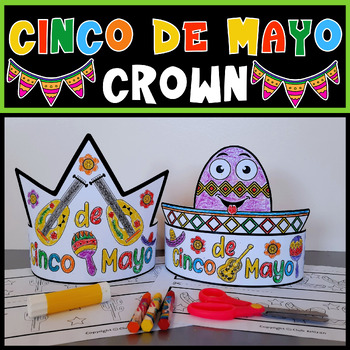 Preview of Cinco de Mayo Crown Craft | Cinco de Mayo Hat | Cinco de Mayo Activities