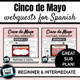 Cinco de Mayo Spanish Class Cultural Webquest Activities -