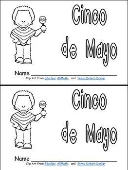 Preview of Cinco de Mayo Emergent Reader for Kindergarten