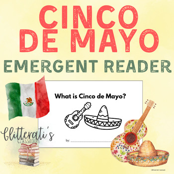 Preview of Cinco de Mayo Emergent Reader to Color