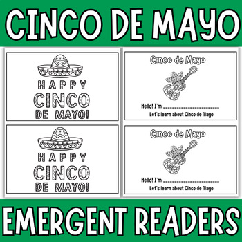 Preview of Cinco de Mayo Emergent Readers Mini Book For Young Learners