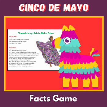 Preview of Cinco de Mayo Facts Game for 3rd-5th Grade Worksheets Printable