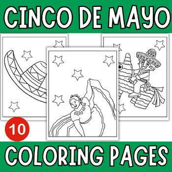 Preview of Cinco de Mayo Fiesta Coloring Pages - Coloring Sheets