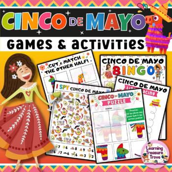 Cinco de Mayo Games & Acitivities | 15 Pages by Learning Treasure Trove