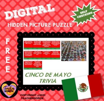 Preview of Cinco de Mayo Hidden Mystery Pixel Art Puzzle Free