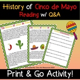 Cinco de Mayo History Reading w/ Q&A - KEY Included! [Symb