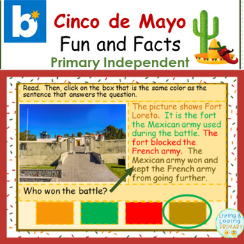 Preview of Cinco de Mayo Independent Primary (Boom Cards)