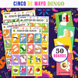 Cinco de Mayo Loteria | Spanish Bingo Game | Includes 50 Cards