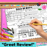 Cinco de Mayo Math: 4th Grade Math or 5th Grade Math Review