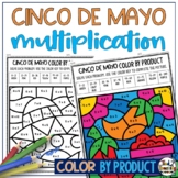 Cinco de Mayo Math Coloring Page Multiplication Facts Colo
