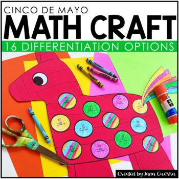 Preview of Cinco de Mayo Math Craft | Cinco de Mayo Activities