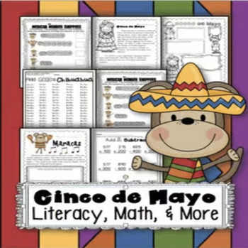 Preview of Cinco de Mayo Math & Literacy Fiesta Pack
