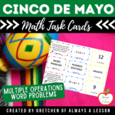Cinco de Mayo Math Word Problem Task Card Activity