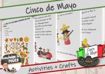 Preview of Cinco de Mayo | May 5 | Activities + Crafts