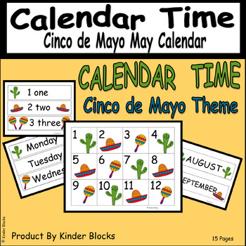 Preview of Cinco de Mayo May Calendar Collection